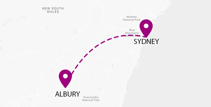 Sydney to Albury Removalists