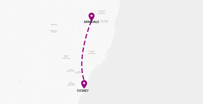 Sydney to Armidale Removalists