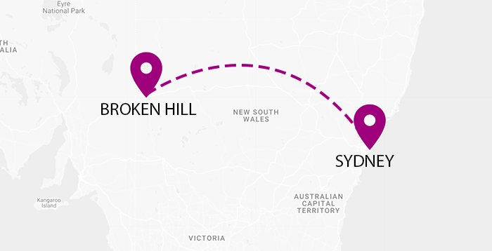 Sydney to Broken Hill Removalists